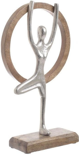 Inart Dekorativ Statuette aus Metall 19x8x31cm 1Stück Inart Dekorativ Statuette aus Metall 19x8x31cm 1Stück