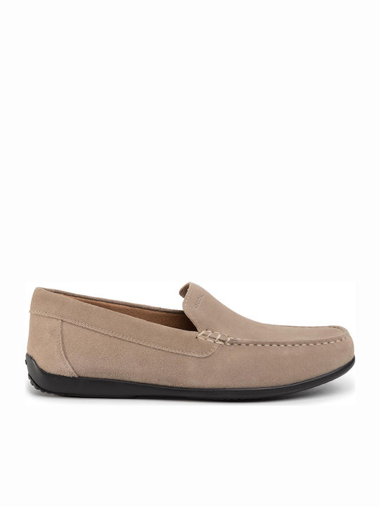 U Ascanio A Wildleder Herren Mokassins in Beige Farbe