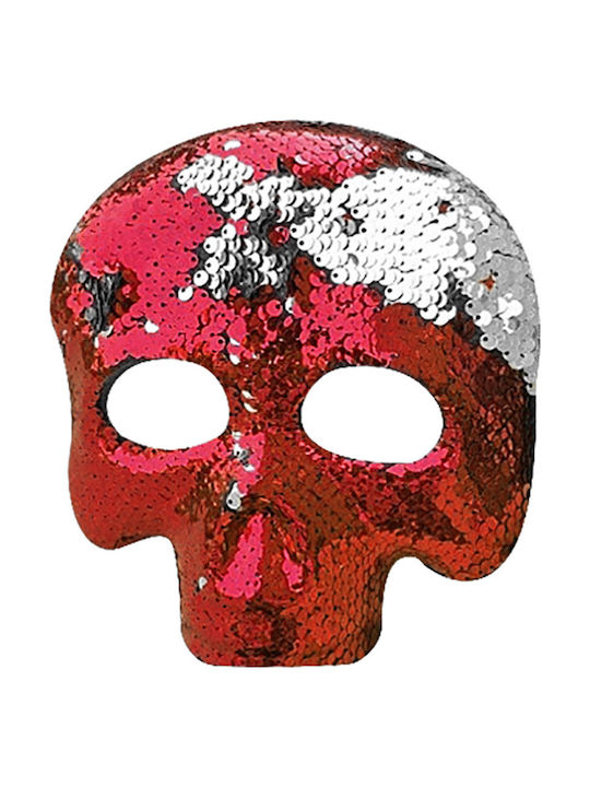 Karnevals- Maske Augenmaske Gesichtsmaske Magische Pailletten Rot