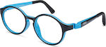 Nanovista Children's Plastic Eyeglass Frame Blue NAO600546