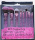 Royal Cosmetics Make Up Brush Set with Synthetic Bristle Glitter Glam Collection 8 Pieces