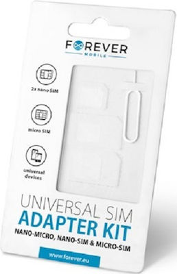 Forever Nano SIM Adapter In White Colour