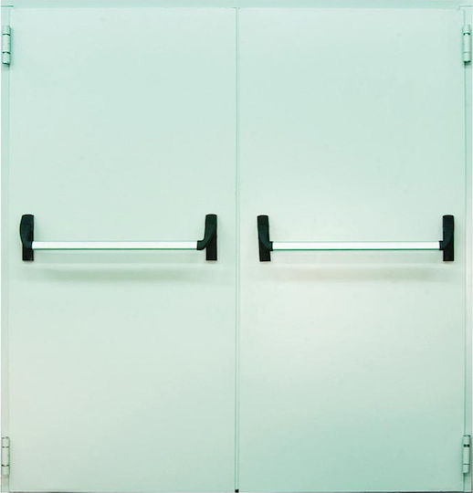 Ușă Ușă de siguranță la foc Ușă dublă MBK06-DL215-150 Gri deschis 150x215cm