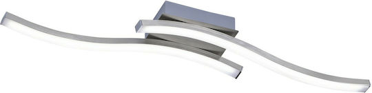 Trio Lighting Route Deckenleuchte 56cm Silber mit Integrierter LED