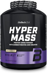 Biotech USA Hyper Mass Drink Powder with Carbohydrates & Creatine Glutenfrei mit Geschmack Vanille 4kg