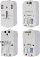 V-TAC Steckdosenadapter von Universal zu Universal mit 2 USB-Steckdosen