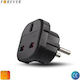 Forever Travel Adapter UK to EU English to Greek Plug Adapter