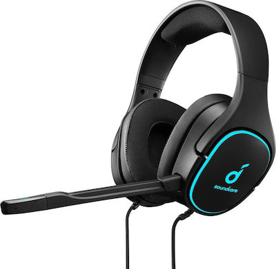 Soundcore by Anker Strike 3 On Ear Gaming Headset with Connection USB Blue