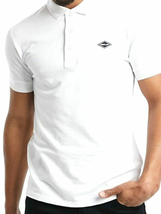 Replay Ανδρική Μπλούζα Polo Κοντομάνικη Λευκή
