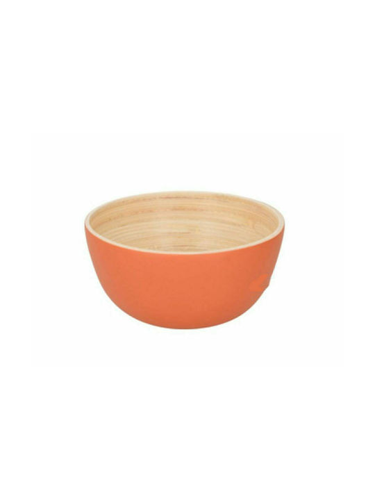 Aria Trade Bamboo Serving Bowl Πορτοκαλί with Diameter 10εκ. 1pcs