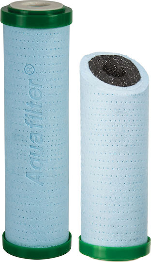 Aqua Filter Ανταλλακτικό Φίλτρο Νερού Άνω και Κάτω Πάγκου από Ενεργό Άνθρακα 10" FCPS5-BL-AB 5 μm