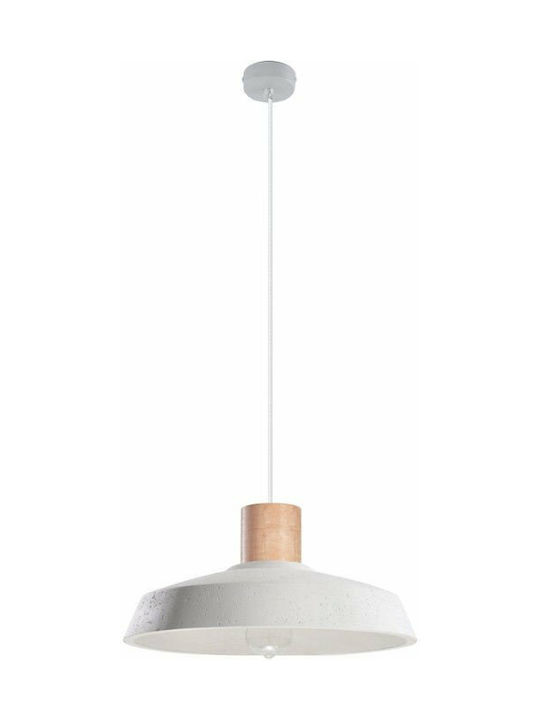 Sollux Afra Pendant Light Suspension Bell for Socket E27 White