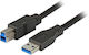 EFB USB 3.0 Cable USB-A male - USB-B male 1.8m (K5236.1,8)