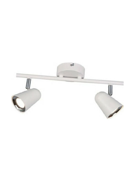 Trio Lighting Toulouse Double LED Spot in White Color