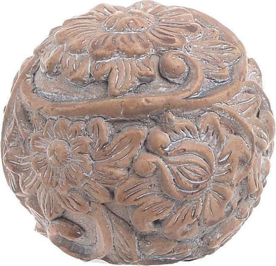 Inart Dekorative Kugel aus Beton 10x10x9cm 1Stück