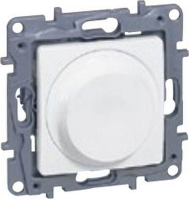 Legrand Niloe Recessed LED Front Dimmer Switch Rotary 300W White