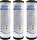 Matrikx Upper and Lower Counter Water Filter Replacement from Activated Carbon 10" PB1 0.5 μm 3pcs