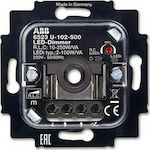 Abb Recessed LED Dimmer Switch Mechanism Rotary 100W Black