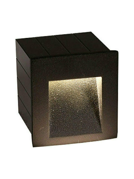 Sun Light Επιτοίχια Εξωτερική Πλαφονιέρα LED IP65 3W 6.5x7εκ.