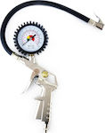 AMiO 01279 Air Pressure Gauge with Tyre Inflator Pistol 12bar 01279