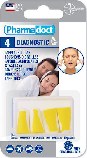 Gima Pharmadoct Earplugs Yellow 4pcs 25372