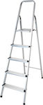 Βασομηχανική Ladder Aluminum with 4+1 Steps