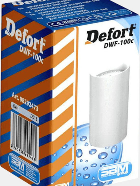 Defort Ersatz-Wasserfilter für Wasserhahn aus Aktivkohle DWF-100c 5 μm (Mikrometer)