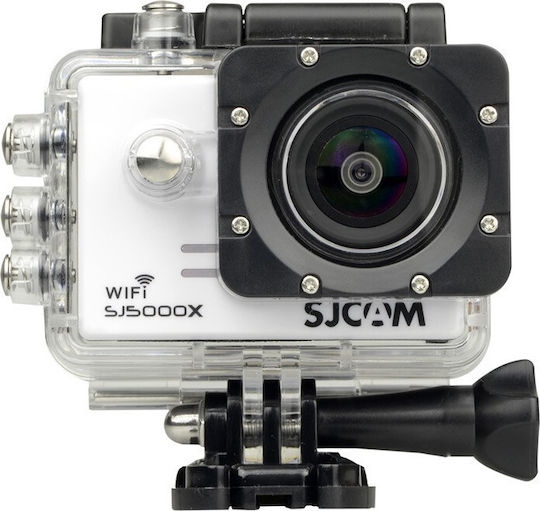 SJCAM SJ5000X 32GB Action Camera 4K Ultra HD Underwater (with Case) with Screen 2" and Wi-Fi White