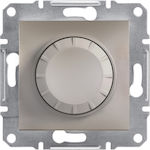 Schneider Electric Asfora Recessed Simple Front Dimmer Switch Rotary 600W Copper EPH6400169