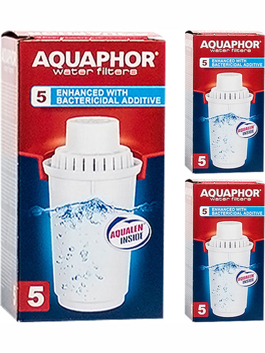 Aquaphor Water Filter Replacement for Pitcher made of Activated Carbon B100-5 3pcs