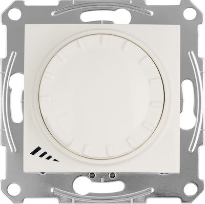 Schneider Electric Sedna Recessed LED Front Dimmer Switch Rotary 420W White