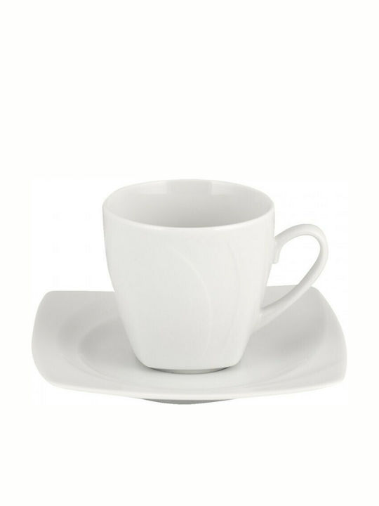 WM Collection Celebration Set Căni Ceai Din porțelan Albe 220ml 6buc