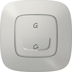 Legrand Valena Allure 86 External Electrical Lighting Wall Switch with Frame Basic Illuminated Silver