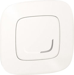 Legrand Valena Allure 85 External Electrical Lighting Wall Switch with Frame Basic Illuminated Pearl