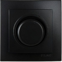 Geyer Recessed LED Front Dimmer Switch Rotary Black