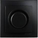 Geyer Recessed LED Front Dimmer Switch Rotary Black