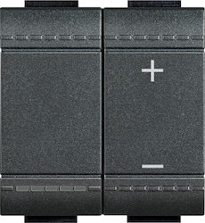 Legrand Bticino Living Light Διακόπτης Dimmer χωρίς Πλαίσιο 500W Legrand Bticino Living Light Διακόπτης Dimmer χωρίς Πλαίσιο 500W