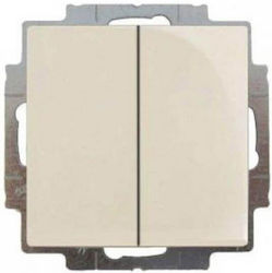 Abb Basic55 Χωνευτός Διακόπτης Τοίχου Διπλός χω...