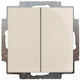 Abb Basic Recessed Wall Switch Double without F...
