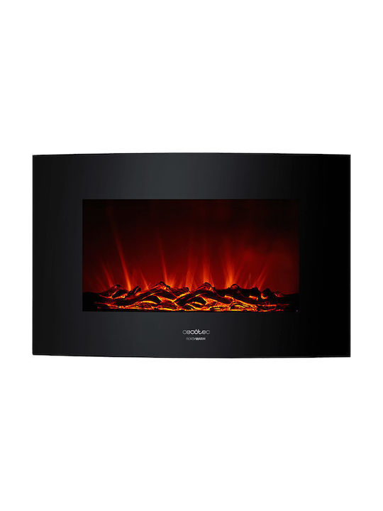 Cecotec Ready Warm 3500 05367 Wall Mounted Electric Fireplace 2000W 60x21cm Black