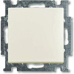 Abb Basic55 Recessed Electrical Lighting Wall Switch no Frame Basic Ecru 49859