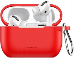 Usams BH568 Silikonhülle in Roter Farbe für Apple AirPods Pro Usams BH568 Silikonhülle in Roter Farbe für Apple AirPods Pro