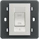 Vimar Eikon Next Recessed Electrical Commands Wall Switch no Frame Basic White