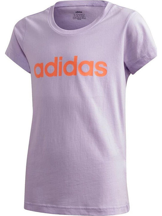 adidas Παιδικό T-shirt Λιλά Essentials Linear