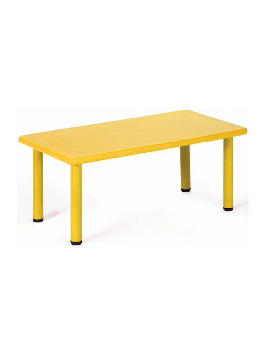 Rec Kids Table made of Plastic Yellow 14770-47699