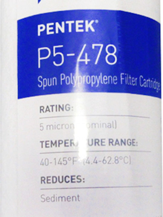 Pentair Countertop and Under Sink Water Filter Replacement made of Polypropylene 5" P5-478 5 μm