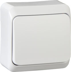 Schneider Electric Prima External Electrical Lighting Wall Switch with Frame Basic White