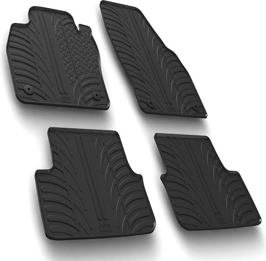 Lampa Set of Front and Rear Mats 4pcs for Opel Karl 2015 Black