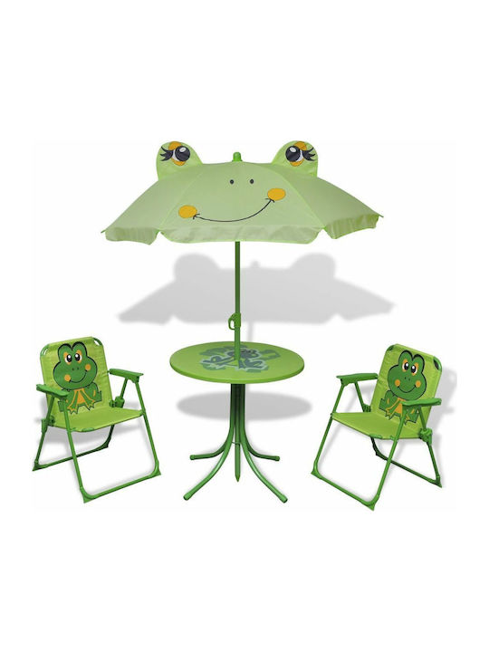 Κήπου Bistro Set de masă pentru copii cu scaune Verde