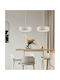 Viokef Sali Pendant Light White 35x350cm